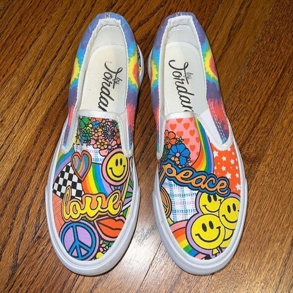 ✨HOST PICK✨ Limited Edition Peace & Love ByJordana Sneakers - Picture 2 of 7